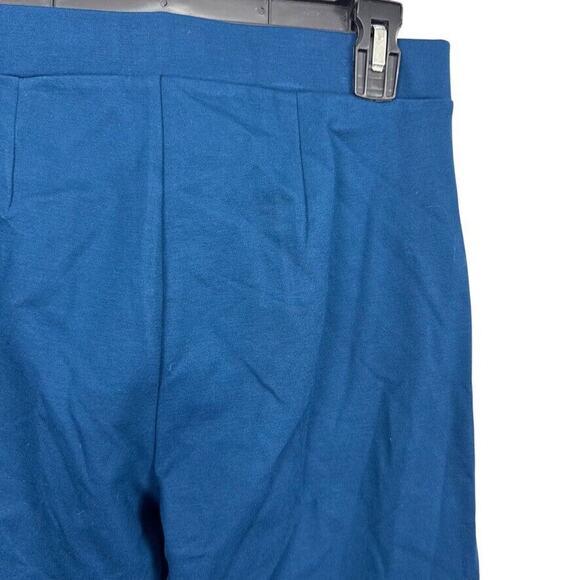 Sanctuary Lana Flare Ponte Knit Pants Blue Jewel NWT Stretch Pull On sz Large - Picture 12 of 16